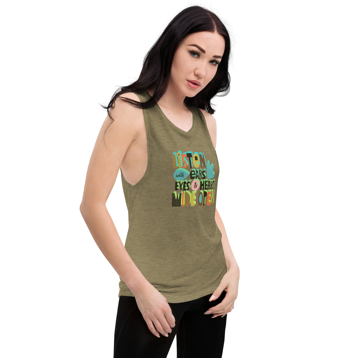 LISTEN Ladies’ Muscle Tank
