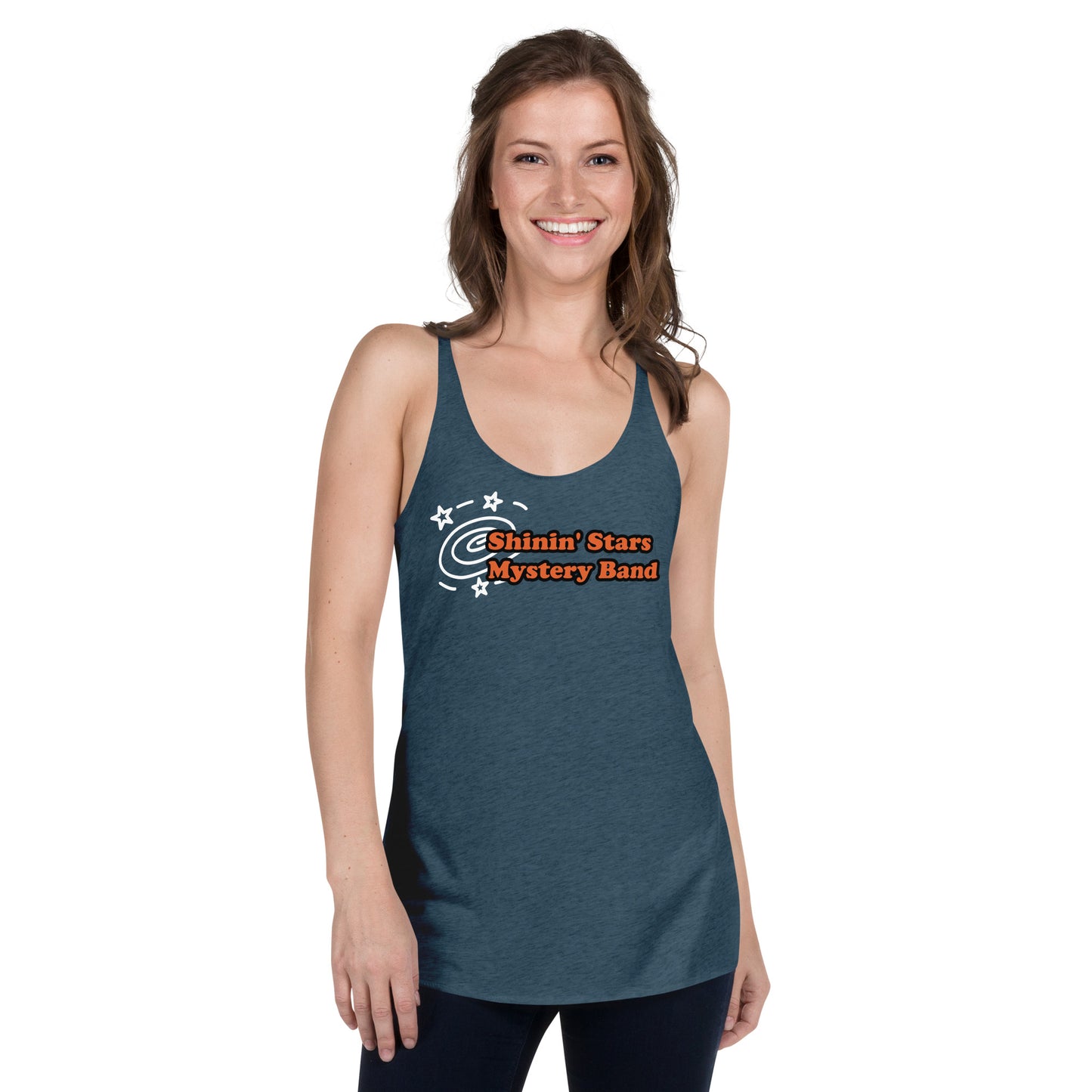 SHININ' STARS MYSTERY BAND Women's Racerback Tank
