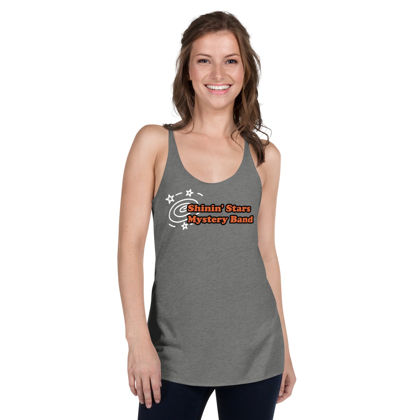 SHININ' STARS MYSTERY BAND Women's Racerback Tank