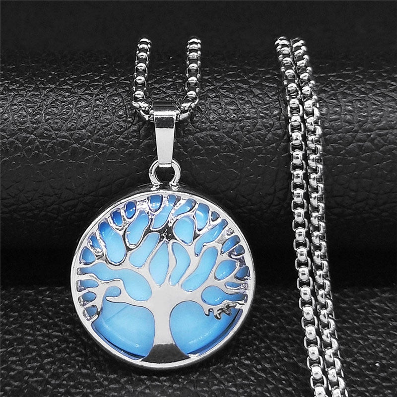 Lotus OM Moonstone Necklaces