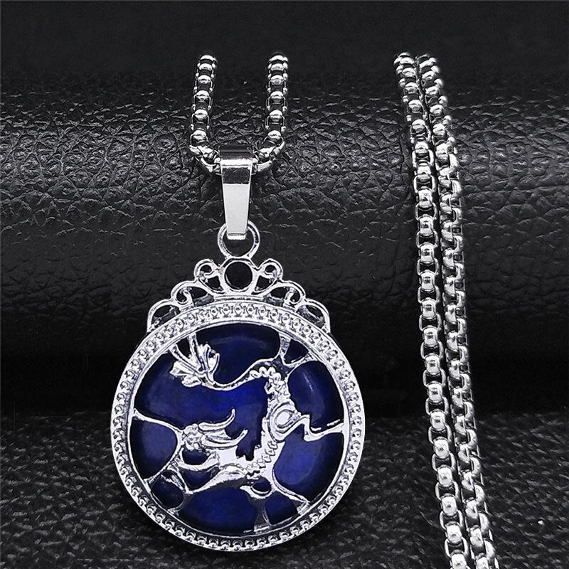 Lotus OM Moonstone Necklaces