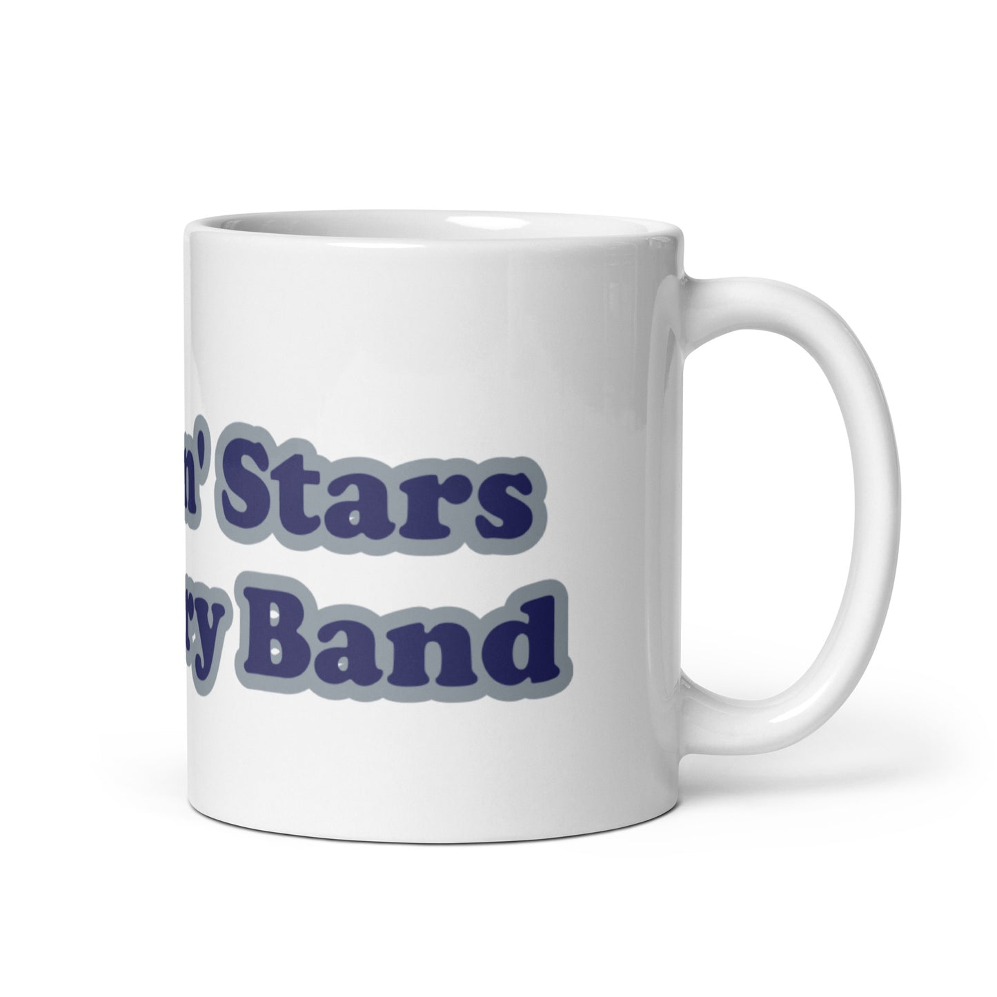 SHININ' STARS MYSTERY BAND White glossy mug