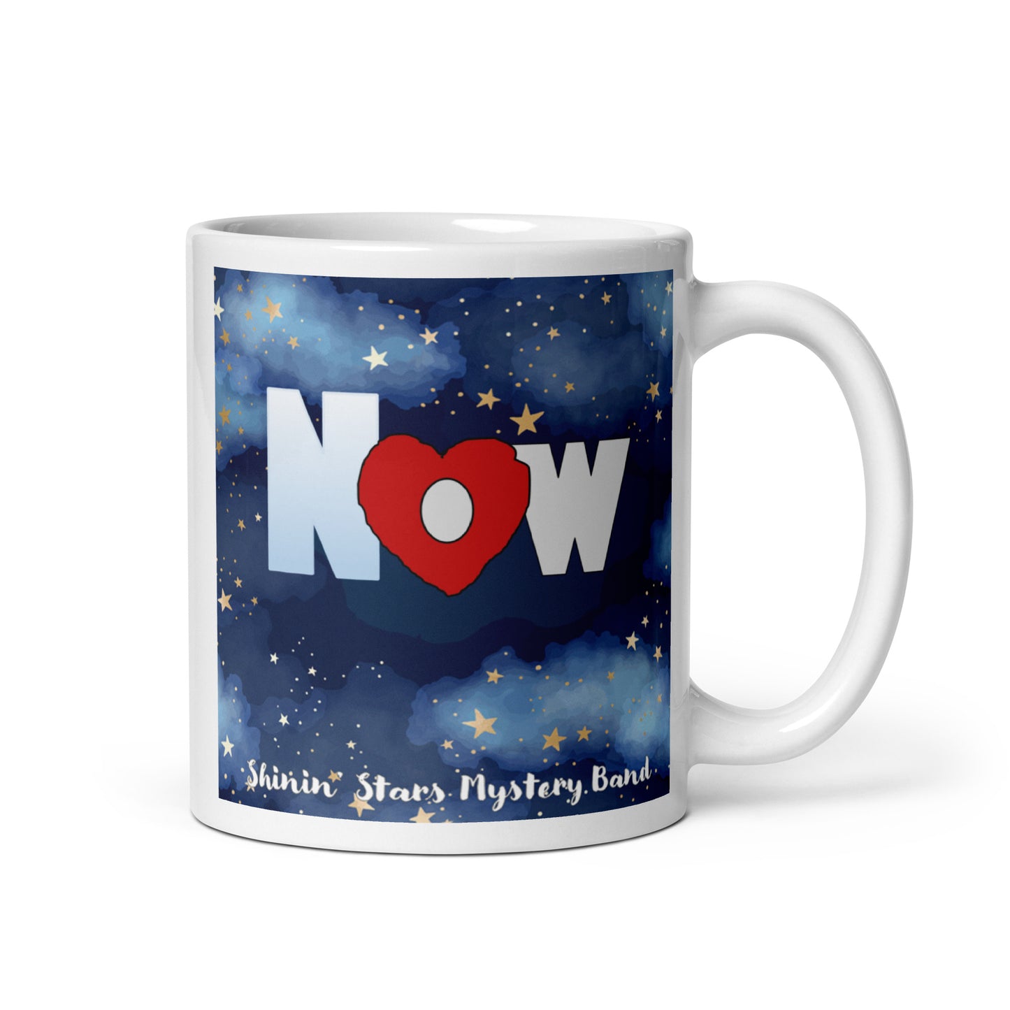 Love NOW white glossy mug