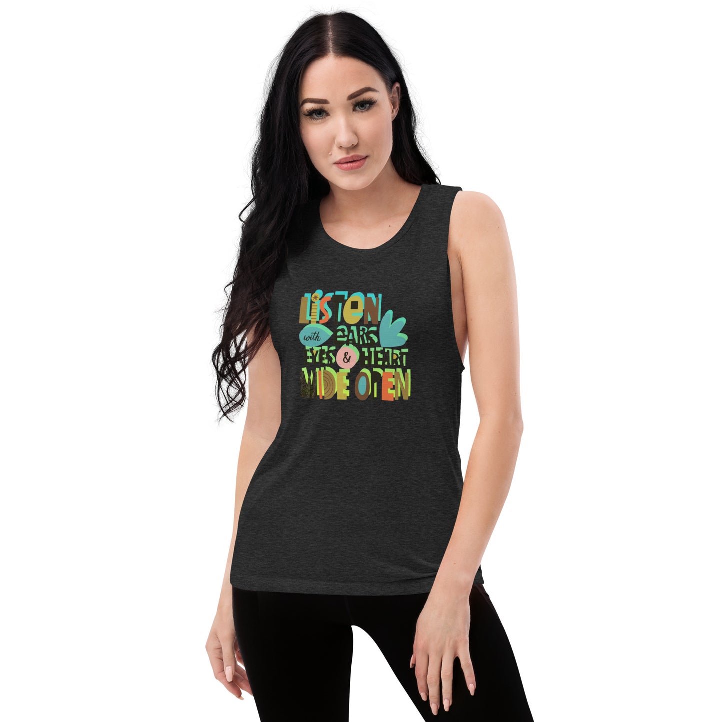 LISTEN Ladies’ Muscle Tank