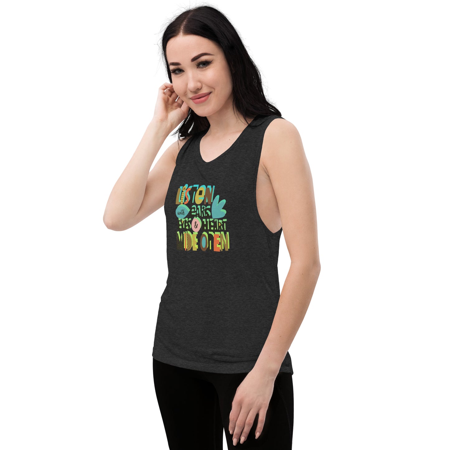 LISTEN Ladies’ Muscle Tank