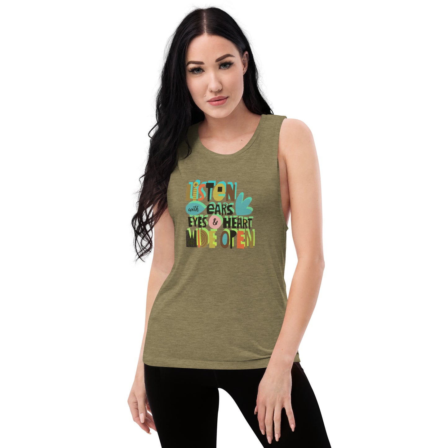 LISTEN Ladies’ Muscle Tank