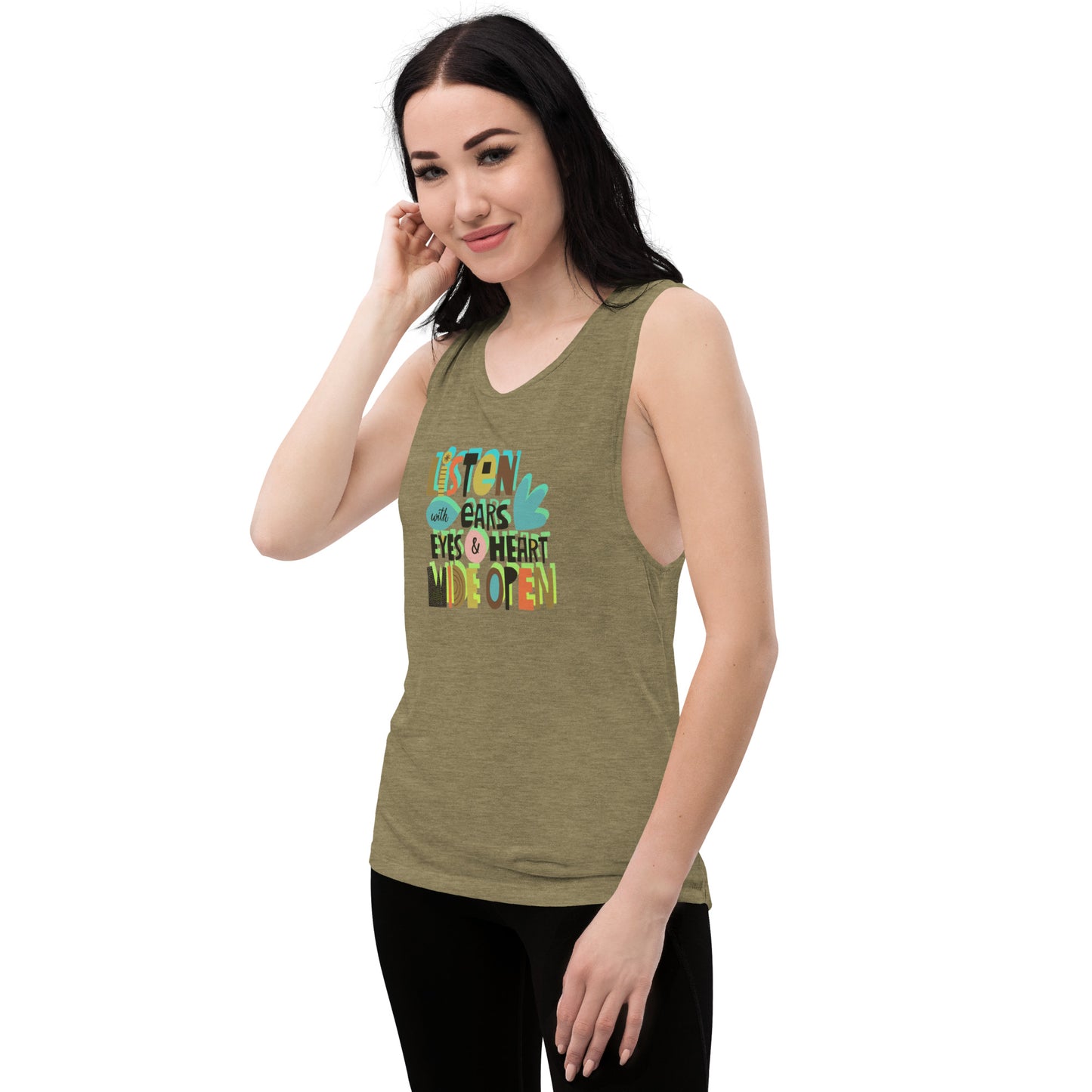 LISTEN Ladies’ Muscle Tank